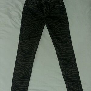 DRIFTWOOD Black Zebra Skinny Jeans